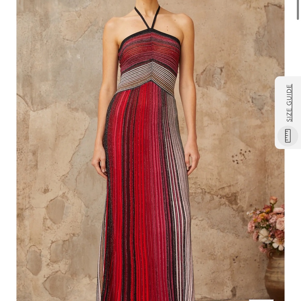 Strapless Red and Black Gradient Dress. Have in size small and medium